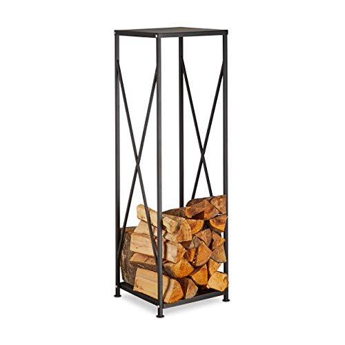 Algopix Similar Product 14 - Relaxdays Steel Firewood Rack