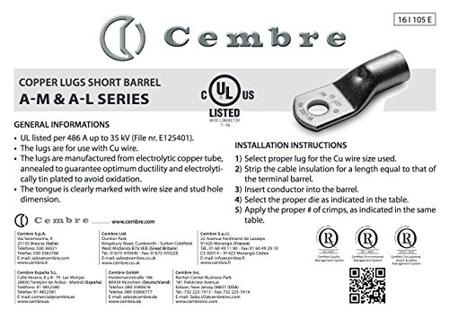 Algopix Similar Product 18 - Cembre A10104 A1010P A1011T M8 Pack