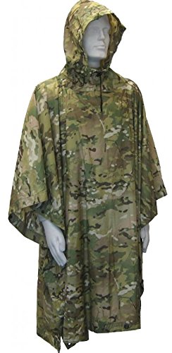 Algopix Similar Product 7 - Multicam OCP Military Ripstop Poncho