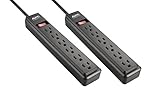 Algopix Similar Product 9 - APC Power Strip 2Pack 6Outlet Black