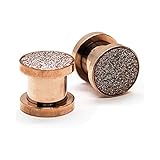 Algopix Similar Product 19 - Pierce2GO Rose Gold Sandpaper Ear Plug