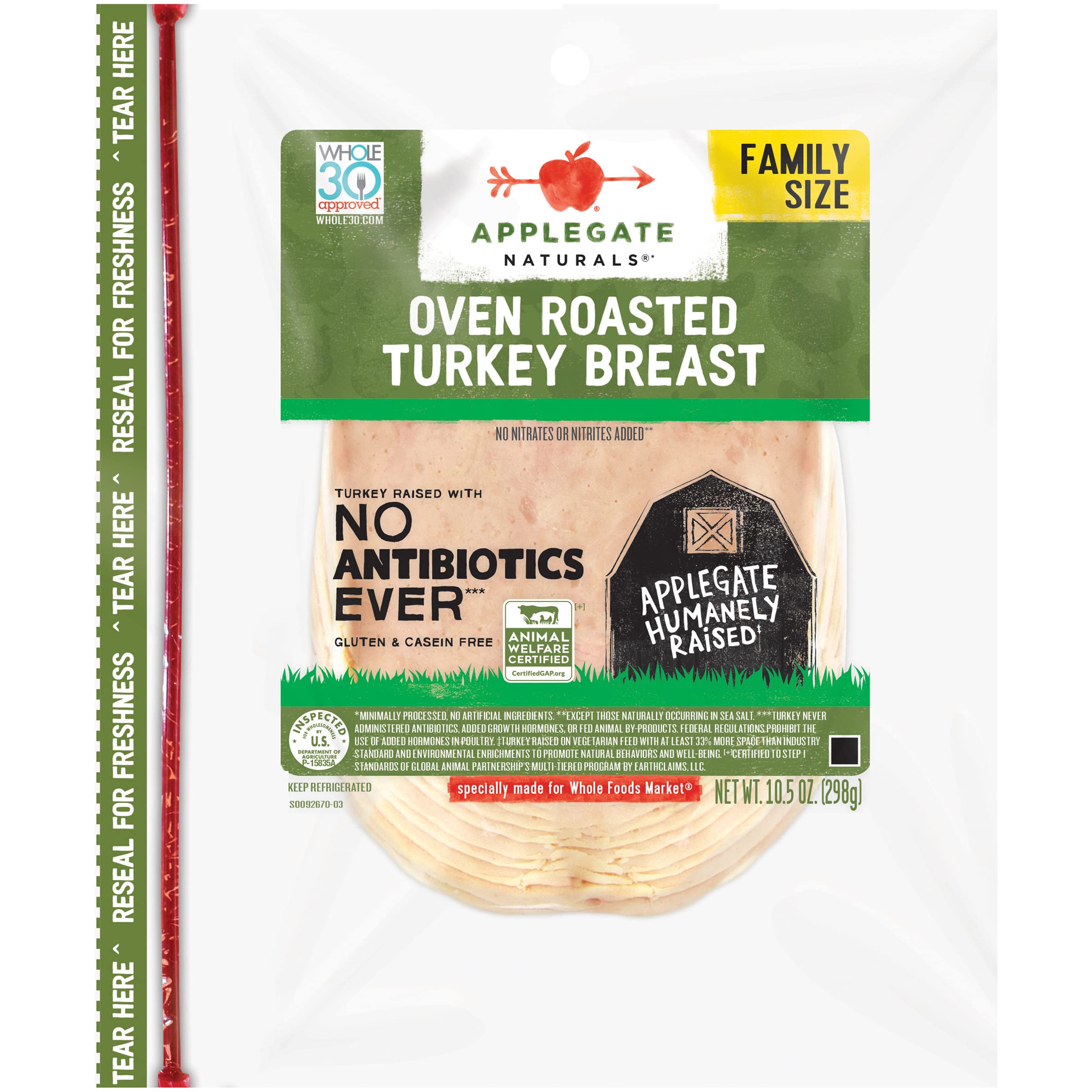 Algopix Similar Product 8 - Applegate Natural Oven Roasted Turkey