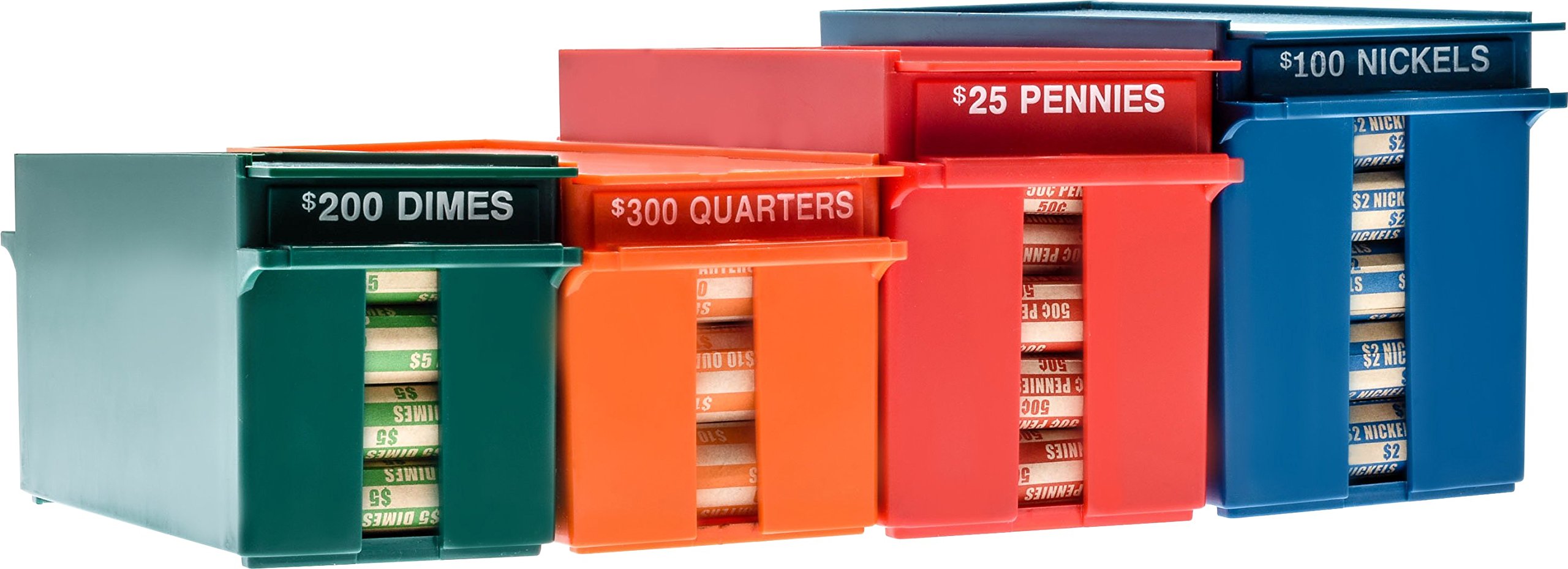 Algopix Similar Product 17 - Nadex Rolled Coins Storage Boxes with