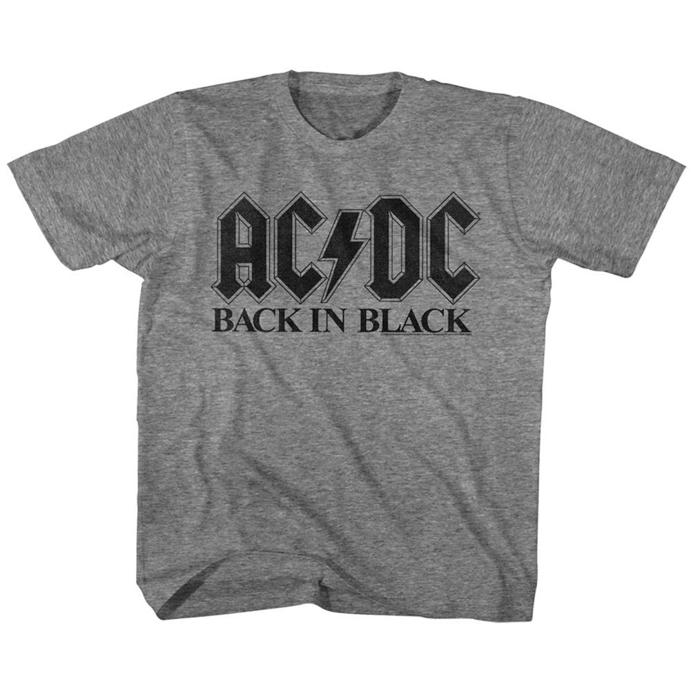 Algopix Similar Product 6 - ACDC Back in Black Graphite Heather