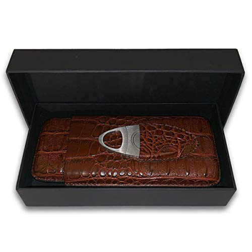 Algopix Similar Product 13 - r Brown Leather Travel Case Holder 