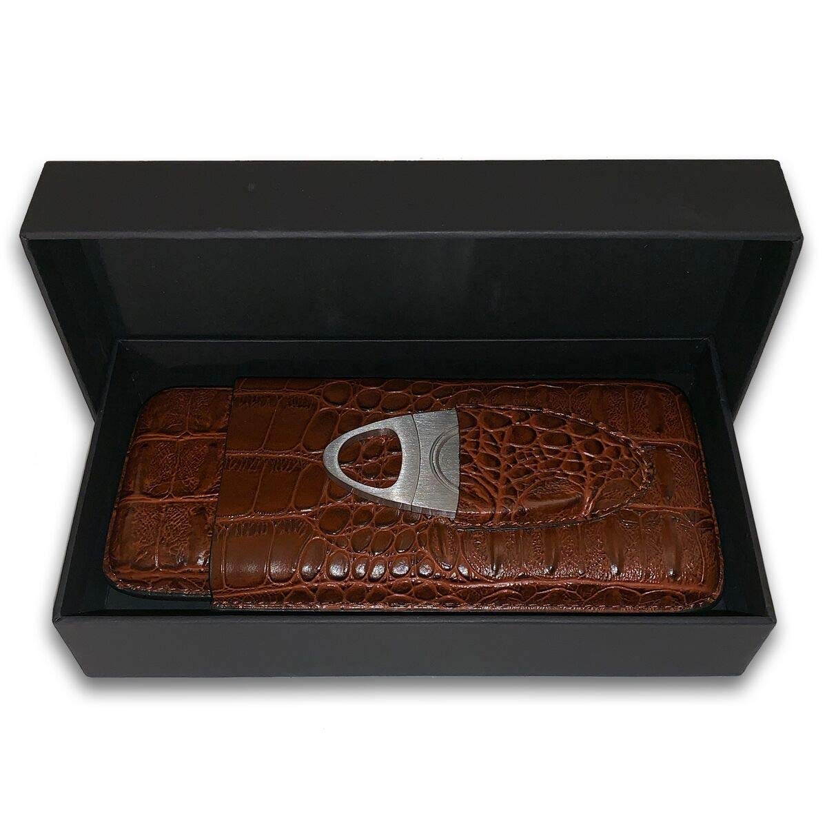 Algopix Similar Product 7 - r Brown Leather Travel Case Holder 