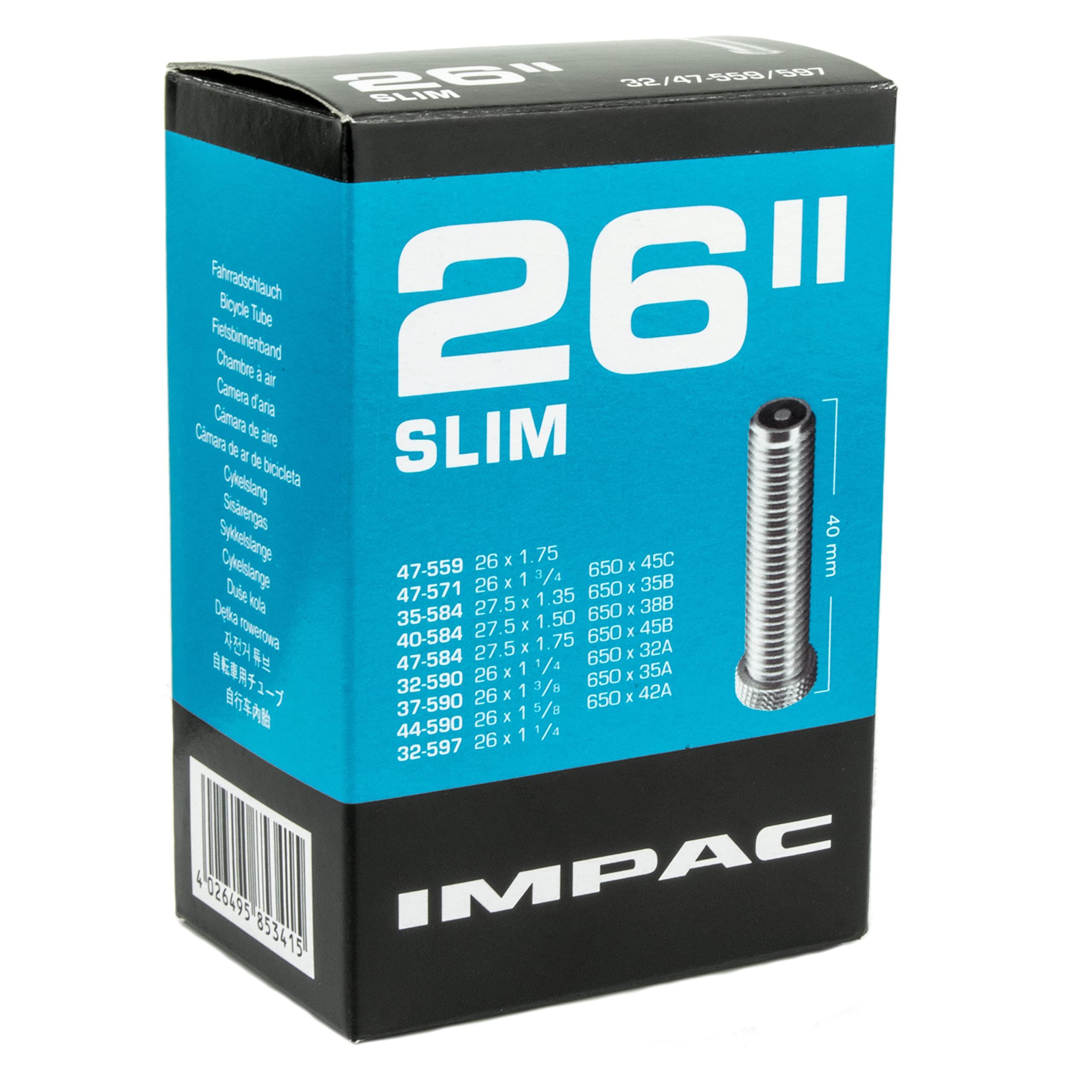 Algopix Similar Product 14 - SCHWALBE IMPAC AV26 Slim Tubes
