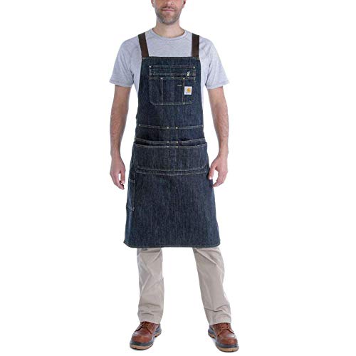 Algopix Similar Product 19 - Carhartt Mens Denim Apron dark blue