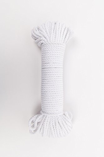 Algopix Similar Product 11 - 100' 5mm Cotton Rope - Bright White