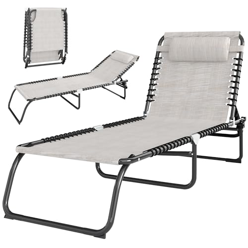 Algopix Similar Product 20 - Outsunny Folding Chaise Lounge Chair