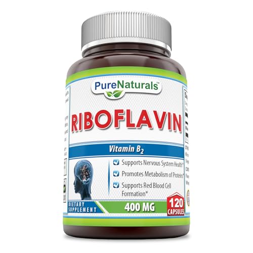 Algopix Similar Product 17 - Pure Naturals Riboflavin 400 Mg 120