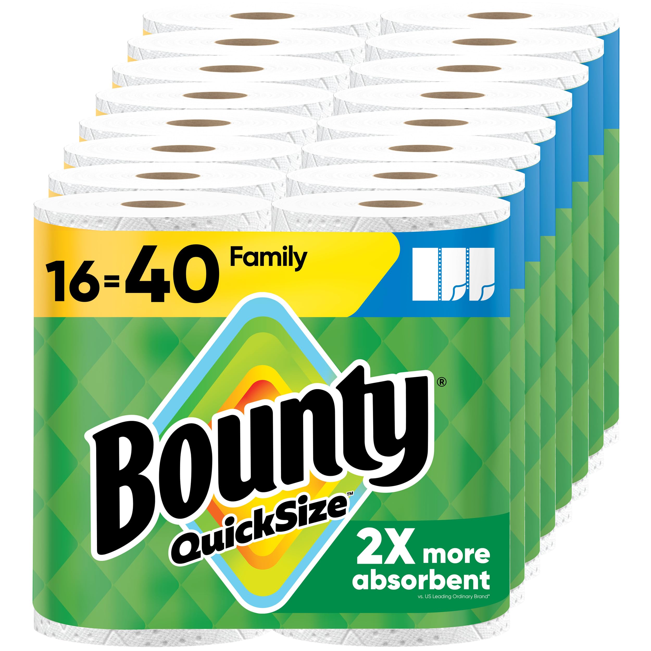 Algopix Similar Product 7 - Bounty Paper Towels Quick Size White