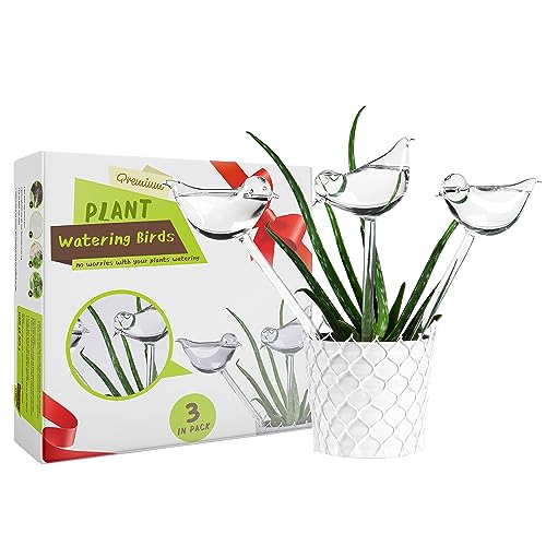 Algopix Similar Product 3 - Durable Glass Birds  Plant Watering