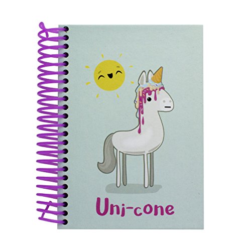 Algopix Similar Product 20 - Unicone Notebook with 200 Colorful