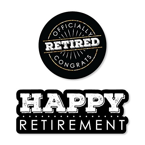 Algopix Similar Product 5 - Big Dot of Happiness Happy Retirement 