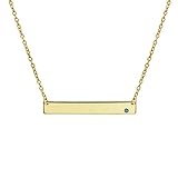 Algopix Similar Product 11 - Bling Jewelry Engravable Sideways Bar