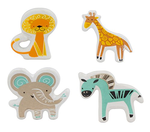Algopix Similar Product 18 - Set of 4 Jungle Animal Knobs  Handmade