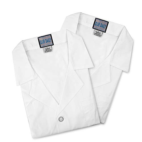 Algopix Similar Product 17 - Set of 2 White Unisex Lab Coats Three