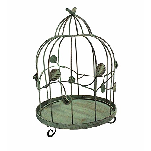 Algopix Similar Product 1 - Benzara BM164640 Metal Bird Cage for