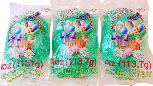 Algopix Similar Product 18 - Easter Grass 4oz Pack Basket Filler