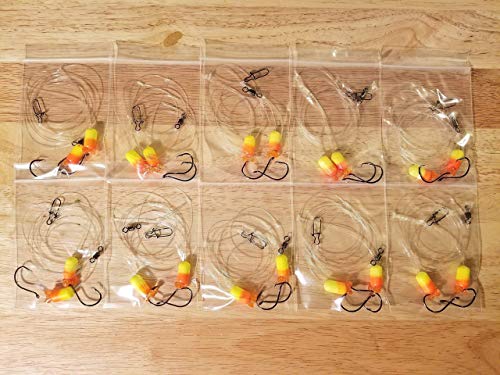 Algopix Similar Product 19 - 10 Fluorocarbon Fishing Rigs  Fishing
