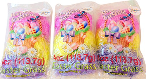 Algopix Similar Product 20 - Easter Grass 4oz Pack Basket Filler