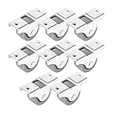 Algopix Similar Product 6 - Pack of 8 25 mm Rubber Wheel Plastic