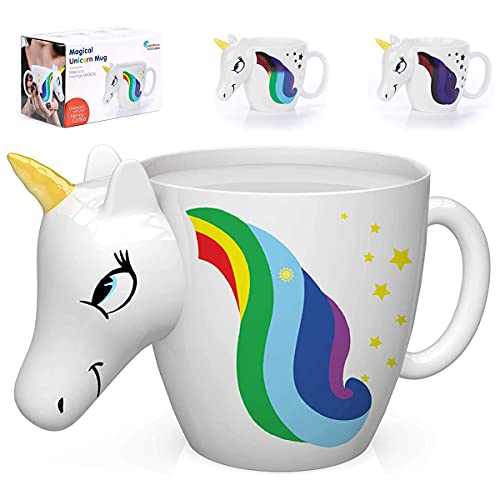 Algopix Similar Product 19 - InFLOATables Color Changing Unicorn Mug