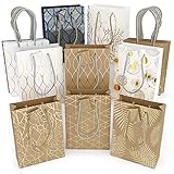Algopix Similar Product 14 - Glogex Gift Bags Kraft Paper Gifts Bag