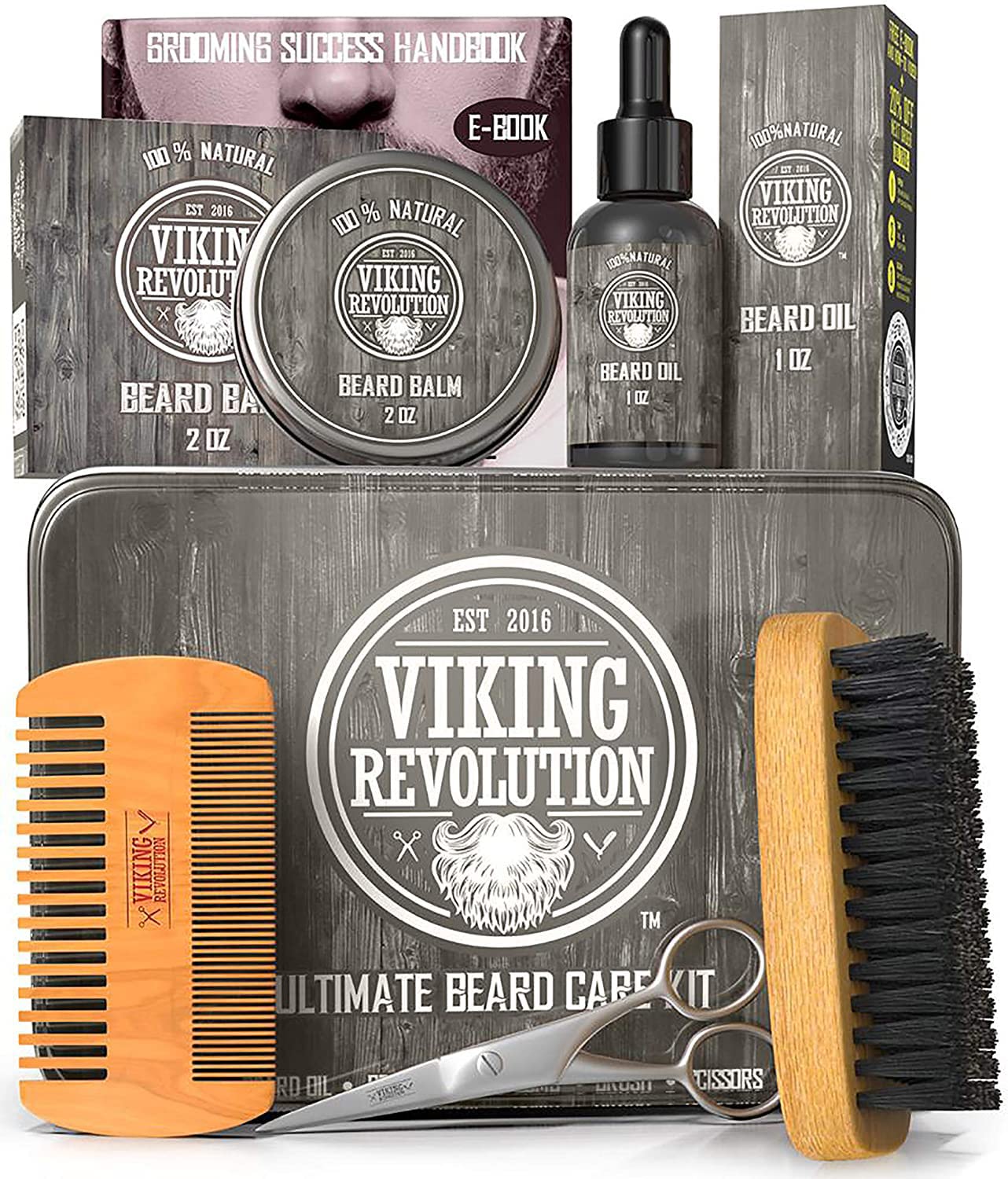 Algopix Similar Product 15 - Viking Revolution Beard Care Kit for