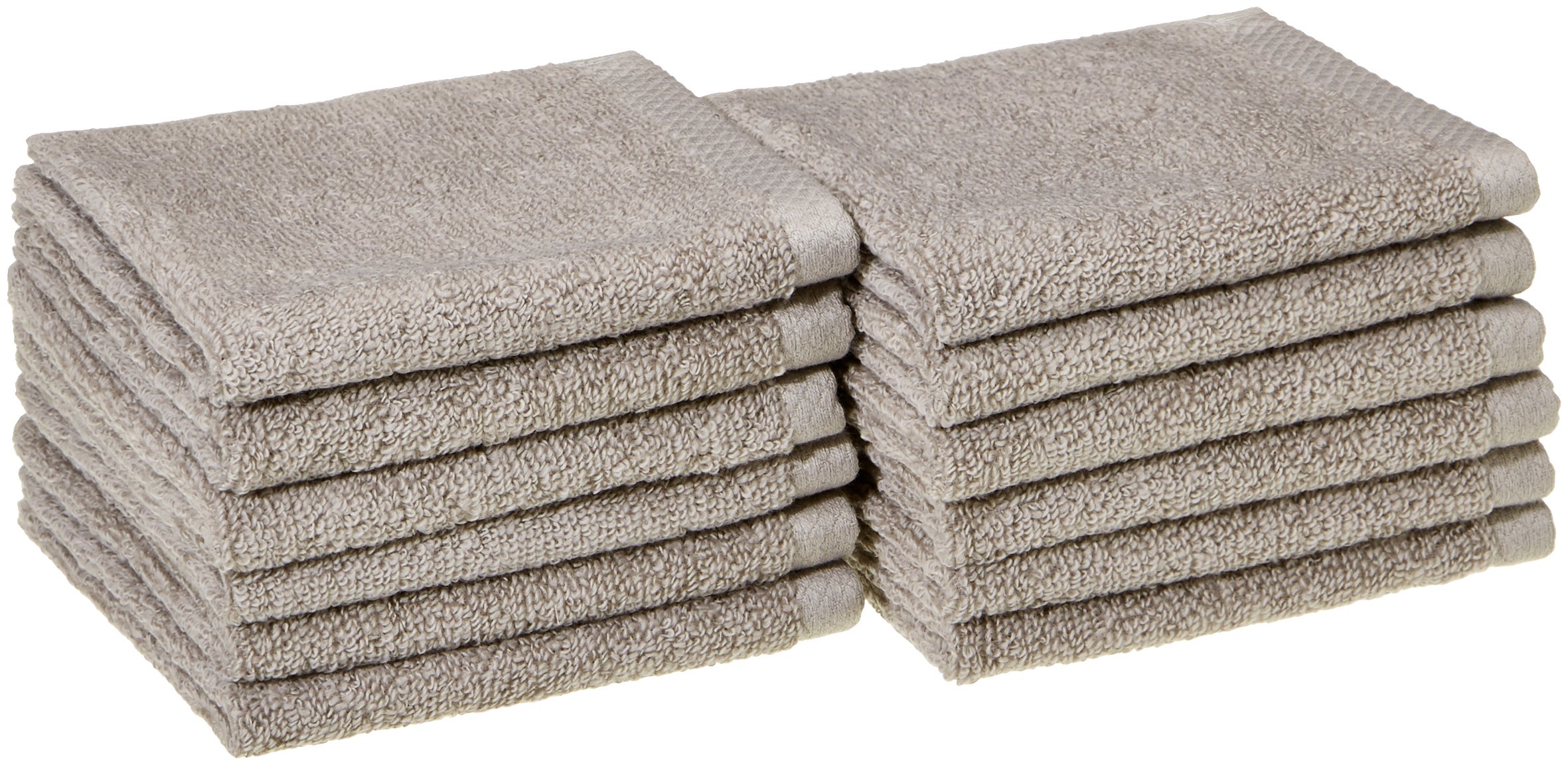 Algopix Similar Product 9 - Amazon Basics 100 Cotton Washcloths