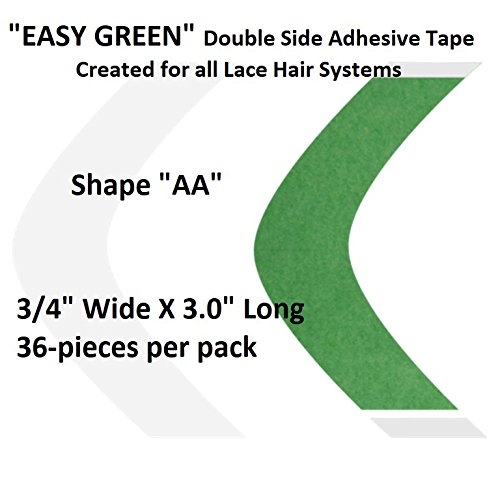 Algopix Similar Product 11 - Easy Green Hair System Tape Shape AA
