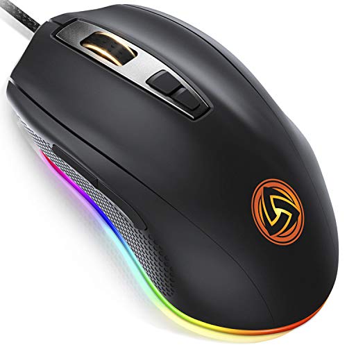 Algopix Similar Product 1 - LUDOS FLAMMA Gaming Mouse RGB 10000