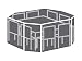 Algopix Similar Product 2 - Perel Garden OCGS08 Case for Square
