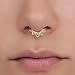 Algopix Similar Product 5 - Fake Septum Nose Ring Indian Lotus
