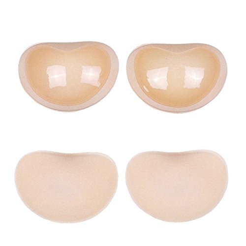 Algopix Similar Product 3 - 2 Pairs Sticky Bra Pads Push Bra Breast