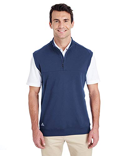 Algopix Similar Product 12 - adidas Golf Mens QuarterZip Club Vest