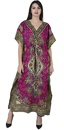 Algopix Similar Product 19 - SKAVIJ Womens Tunic Viscose Kaftan