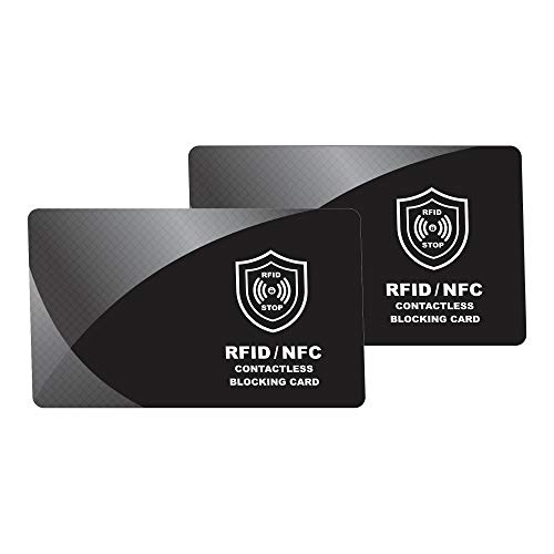 Algopix Similar Product 14 - 2 x RFID Blocking Card  NFC