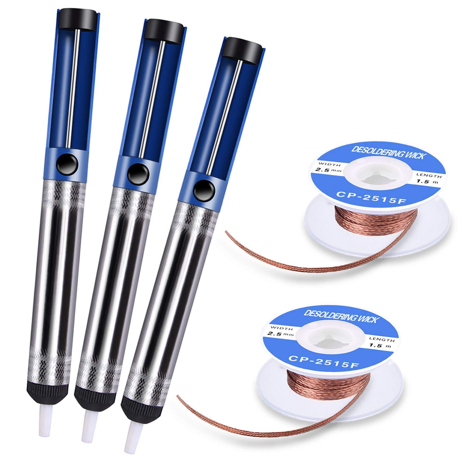 Algopix Similar Product 20 - Solder Sucker Desoldering Wick Kit