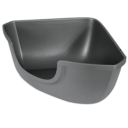 Algopix Similar Product 3 - Petmate 42104 Corner Open Litter Pan
