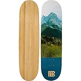 Algopix Similar Product 18 - Bamboo Skateboards Mountain Graphic