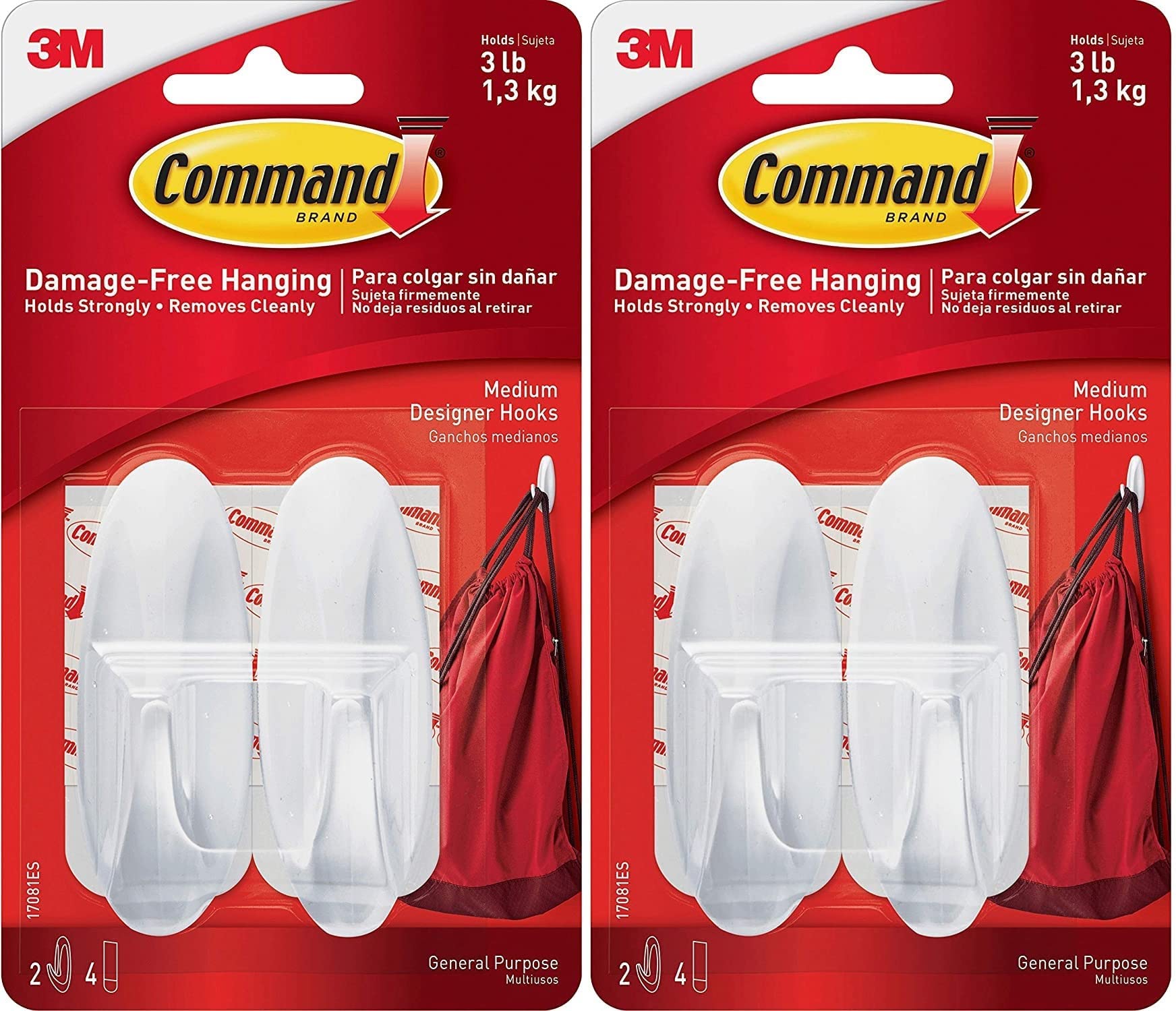 Algopix Similar Product 7 - Command Plastic Designer Hooks BP1PTF