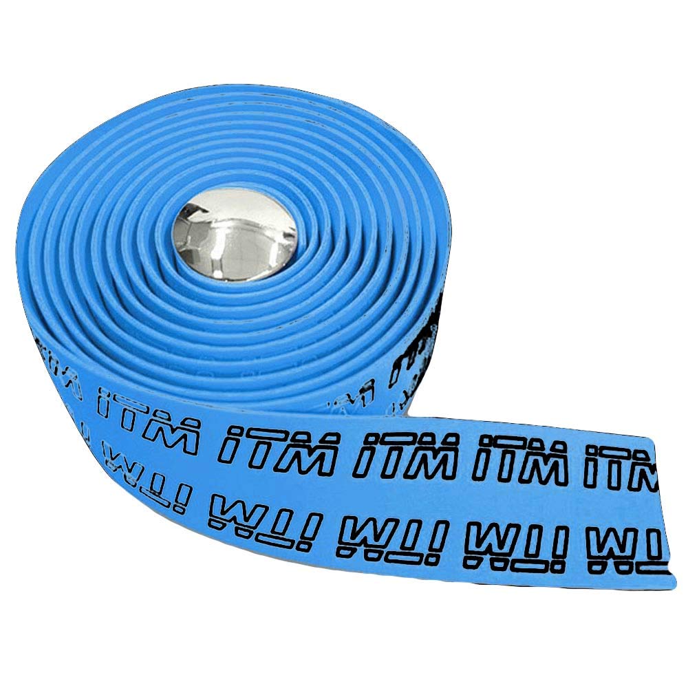 Algopix Similar Product 9 - ITM Eva Tape 3D Bicycle Handlebar Blue