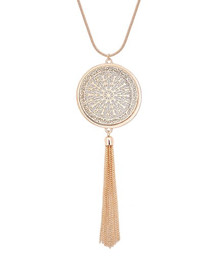 Algopix Similar Product 19 - MOLOCH Long Necklaces For Woman Disk
