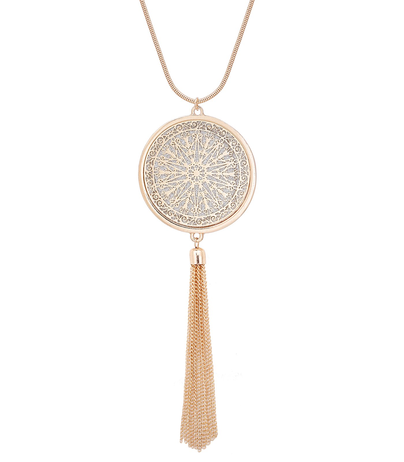Algopix Similar Product 17 - MOLOCH Long Necklaces For Woman Disk