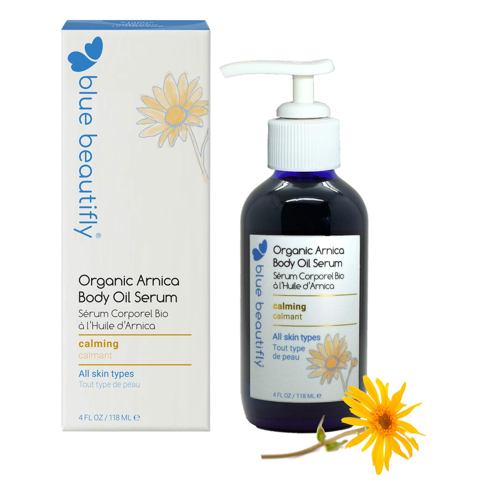 Algopix Similar Product 20 - Blue Beautifly Organic Arnica Body Oil