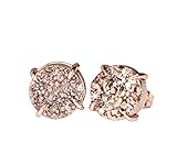 Algopix Similar Product 12 - Gold Druzy Gemstone Prong Stud Earring