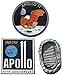 Algopix Similar Product 9 - Apollo 11 Pin Trio Mission Logo