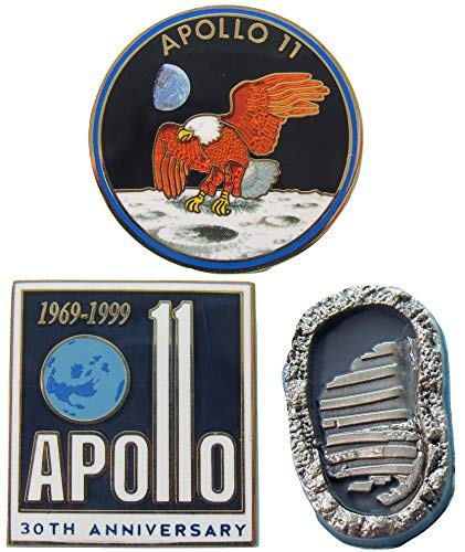 Algopix Similar Product 18 - Apollo 11 Pin Trio Mission Logo